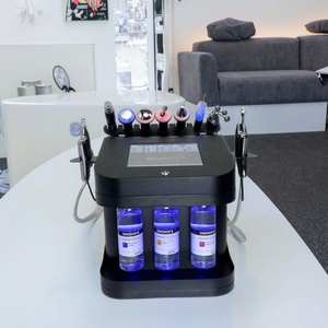 Appareil de soin du visage 10-en-1 professionnel avec embouts d'hydrodermabrasion, poignées d'oxygène et aqua-peeling, pour nettoyage en profondeur, prise US - Product Image 1