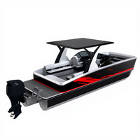 En vente Catamaran électrique Grand bateau ponton de luxe en aluminium et fibre de verre Super luxe pour la croisière, la pêche et les loisirs