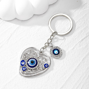 Fashion Alloy Keychains Hand Hearts Evil Eyes Religious <b>Key</b> <b>Rings</b> Elephant for Women <b>Men</b> Friendship Gift Handbag Decorations - Product Image 3