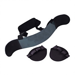 Adjustable <b>Red</b> PU Arm Blaster <b>Belt</b> for Power Training Universal Fit - Product Image 1