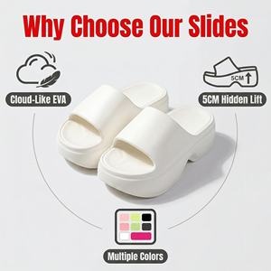 Yearning High Top Beach Flops Sandals New Thick Sole All Seasons Outdoor Trendy Anti-Slip Light Weight EVA Sports (5CM) - Product Image 4