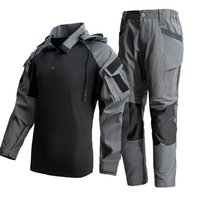 Ensemble de vêtements tactiques en coton de nouvelle génération pour hommes, manches longues, coupe ample, extensible, respirant, camouflage