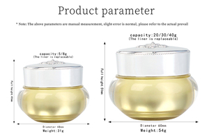 <span class=keywords><strong>5G</strong></span> 8G 20g 30g 40g acrylic nhựa mỹ phẩm Jar rỗng sang trọng UV Gel container chăm sóc da kem Jar với nắp - Product Image 5