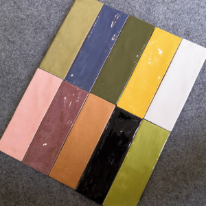 Bắc Âu Nhà Bếp Backsplash 65*200Mm Ngọc Trai Men Phòng Tắm Trắng Bóng Metro Gạch Morocco Nội Thất Hiện Đại Trang Trí Gạch Zellige - Product Image 4