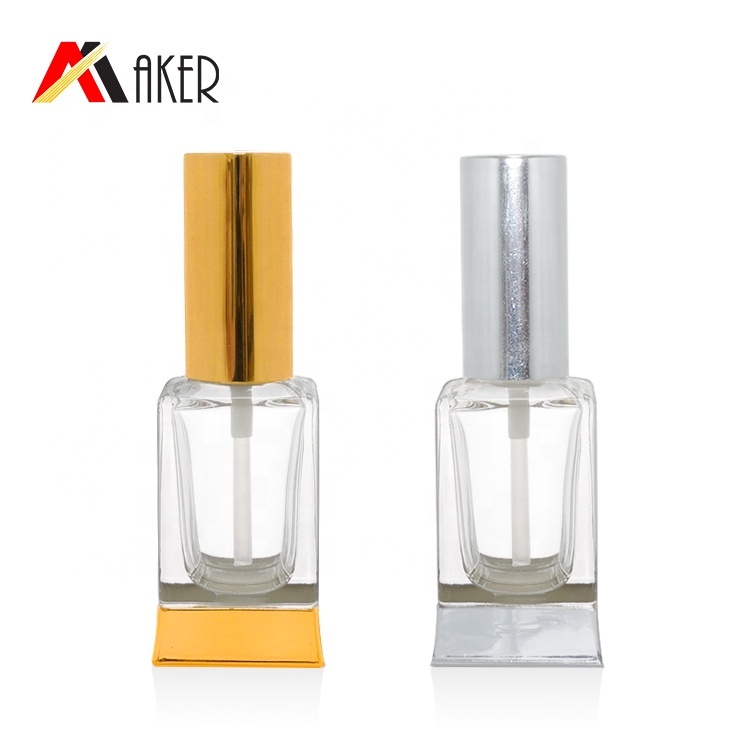 La plus nouvelle conception unique carré clair vide 30ml bouteille en verre de parfum de jet