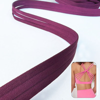 Sangle élastique croisée pour soutien-gorge, 14 mm, haute ténacité, couleur personnalisée, 3 brins reliés à intervalles, pour soutien-gorge de beauté