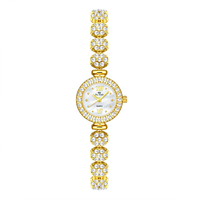 Jam Tangan Wanita BS Bee Sister FA1864 Gypsophila CZ Diamond Flower, Mewah Ringan, Eksklusif, Niche, High-end