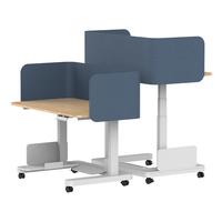 Tables réglables de bureau levant le bureau assis pour se tenir debout Table mobile de luxe de poste de travail d'étude d'ordinateur de bureau
