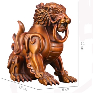 Diseño personalizado decoración del hogar latón Animal figura estatua bronce <span class=keywords><strong>hijo</strong></span> del dragón escultura - Product Image 5