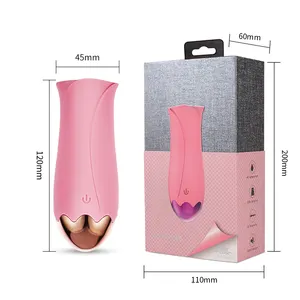Fabricant Shenzhen Vendeurs Langue Vibrante Fleur Adulte Chatte Stimulateur De Clitoris Vibrateur La Rose Rose Sex Toy Pour Femme
