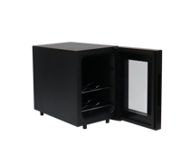 Armoire de réfrigérateur de vin de mini refroidisseur de vin d'économie d'énergie 6 bouteilles cave à vin de réfrigérateur de refroidisseur