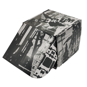 Tùy chỉnh Cốc nến đóng gói nhỏ gửi thư tông Kraft Đen bưu phẩm thiết kế gấp bao bì hộp giấy với logo riêng của bạn - Product Image 2