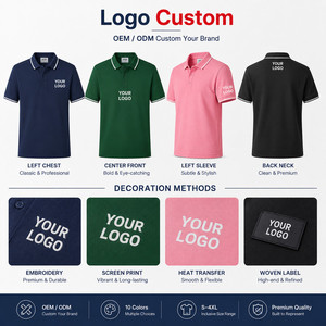 Logo personnalisé, piqué de qualité supérieure pour chemise homme femme, col à bordure, respirant, doux, performance, vêtements d'équipe de golf, vente en gros, 10 couleurs - Product Image 2