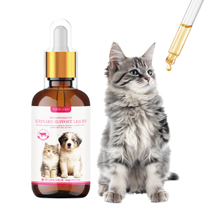 Natural Pet UTI traitement vessie soutien canneberge liquide gouttes urinaires supplément pour chiens et chats - Product Image 1
