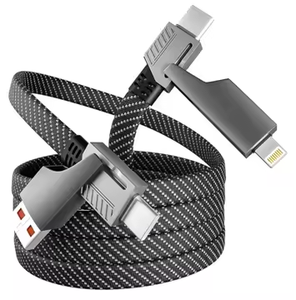 Cabo de Dados de Carregamento Rápido de Nylon Trançado com Liga de Zinco de 1m para Tipo-C USB, Revestimento TPE, 12 Meses para Celular, Câmera e Computador - Product Image 3