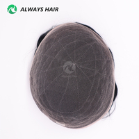 8x10 système de cheveux de densité moyenne dentelle allemande prothèse de cheveux toupet 6 pouces pleine dentelle perruque de cheveux humains indiens pour hommes