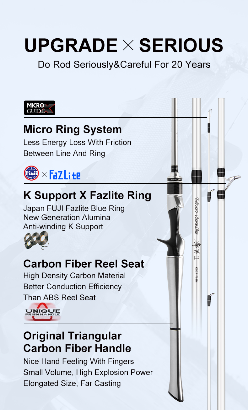 KINGDOM シルバーニードル Amazon | Kingdomシルバーニードルフィッシングロッド 超軽量