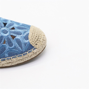 <span class=keywords><strong>Espadrilles</strong></span> à <span class=keywords><strong>semelle</strong></span> plate rétro pour femme, chaussures simples en <span class=keywords><strong>corde</strong></span> de chanvre, chaussures en toile tissées à la main - Product Image 4