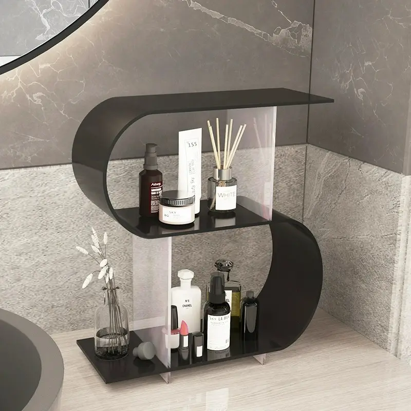 Rak display jenis S kepribadian kecil, Dekorasi Rumah Nordik akrilik transparan