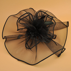 Sombrero Fascinador con Plumas y Flores para Carreras - Product Image 5