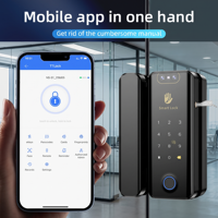 Nouvelle télécommande intelligente mot de passe par empreinte digitale carte IC serrure intelligente pour porte en bois en verre