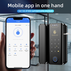 New Intelligent Remote Control Smart Fingerprint Password IC Card Smart Lock for Glass Wooden <strong>Door</strong> - Product Image 5