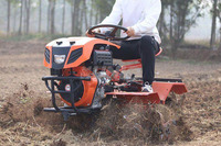 Tracteur agricole à quatre roues, motoculteur, mini motoculteur, désherbeuse rotative