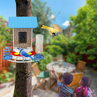 Nanxin, nouveau distributeur d'aliments intelligent pour oiseaux, avec identification d'oiseaux par IA en extérieur, plus de 11 000 espèces d'oiseaux, détection de mouvement, caméra 2MP