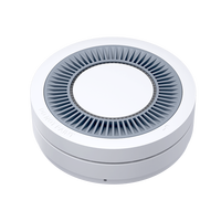 Détecteur de fumée Aurtron DF36LD LoRaWAN |   Détecteur d'incendie sans fil à montage au plafond avec capteur intégré de température et d'humidité environnementale