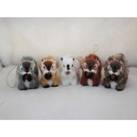 Pendentif de décoration de Noël en peluche, petit écureuil mignon, cadeaux de Noël, décorations de fête à domicile