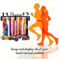 Support de rangement pour médailles de sport en métal avec logo découpé au laser personnalisé Solution de rangement pour porte-médailles de gymnastique et de course à pied