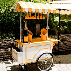 Venta al por mayor personalizado boda cumpleaños metálico <span class=keywords><strong>Candy</strong></span> <span class=keywords><strong>Bar</strong></span> carro moderno Simple decoración suministro champán carro - Product Image 5
