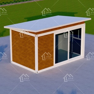Contenedor de paquete plano multifuncional para negocios móviles, tienda de barbacoas, tienda de aperitivos, construido con Material de Panel sándwich de acero - Product Image 1