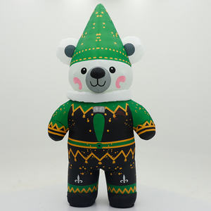 Costumes de mascotte d'ours gonflables à prix compétitif pour la publicité, grandes mascottes d'ours gonflables de 2,2 m pour la scène et la danse - Product Image 1