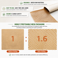 Rouleaux de papier synthétique alvéolé biodégradable, légers, hautement protecteurs, antichoc double face, pour des livraisons sans dommages