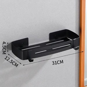 Porte-serviettes mural en acier inoxydable à double niveau, non pliable, étanche, pour salle de bain - Product Image 6
