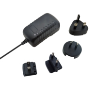 Chuangkesheng EU/US/AU/UK 12V 2.5A enchufe múltiple 30W 12V 2.5A adaptador de viaje internacional rápido Aebi 12V