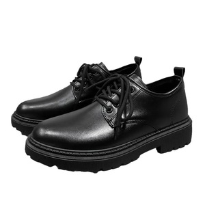 Zapatos <span class=keywords><strong>de</strong></span> cuero informales <span class=keywords><strong>de</strong></span> negocios para hombres, zapatos <span class=keywords><strong>de</strong></span> trabajo con cordones <span class=keywords><strong>de</strong></span> estilo británico, calzado transfronterizo <span class=keywords><strong>de</strong></span> suela gruesa para oficina y uso formal - Product Image 2