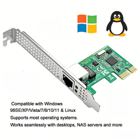 Tarjeta de Red Inalámbrica Gigabit PCI Express de 1000Mbps con Chip RTL8111C, Plug and Play para PC de Escritorio, LAN Cableada