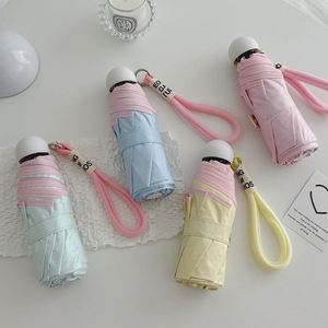 Parapluie pliant anti-UV pour femme, parasol moderne pratique, ultra-léger, compact, semi-automatique, options de couleurs - Product Image 1