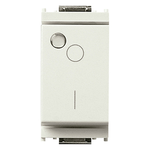 2P 16AX White <b>Wall</b> <b>Switch</b> 5.3cm Height <b>With</b> Indicator <b>Light</b> - Product Image 1