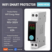Interrupteur marche/arrêt 90V-300V, disjoncteur intelligent WiFi Tuya, mini compteur de puissance, prend en charge la commande vocale et la commande à distance par application