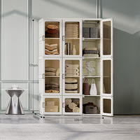 Armoire Pliante en Plastique Moderne et Simple pour Petits Appartements – Rangement Intégré pour Chambre à Coucher – Meuble de Maison Général