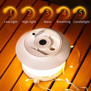 Luces Portátiles Colgantes para Tienda <span class=keywords><strong>de</strong></span> Campaña <span class=keywords><strong>de</strong></span> 20m <span class=keywords><strong>de</strong></span> Longitud, Recargables por USB e Impermeables IPX4, con 5 Modos, para RV, Patio, Senderismo - Product Image 5
