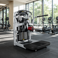Machine multi-exercices pour les hanches et les fessiers avec plateforme debout et rouleau de compression rembourré pour l'entraînement de force en salle de sport commerciale