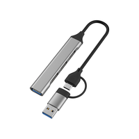 Hub USB 3.0 4 ports, hub USB haute vitesse, séparateur de type C, 4 ports USB 3.0 2.0, adaptateurs pour PC, accessoires informatiques, hub multiport