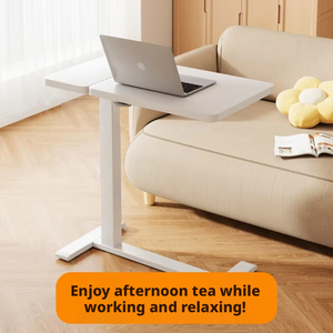 Scrivania Elettrica Regolabile in Altezza da Comodino, Tavolo Elevabile per Studio, Supporto per Laptop, Tavolino Laterale Mobile - Product Image 3