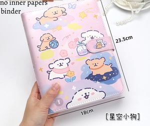 Carnet à spirales A5 mignon MK071 Mikko avec couverture en PU motif chien Kawaii, design 6 trous de haute qualité pour carnets d'étudiant et notes - Product Image 5