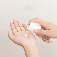 Botella de Loción Corporal de 15ml 30ml 50ml con Tapa de Rosca, Bomba de Vacío, Diseño Cilíndrico con Acabado Transparente y Esmerilado