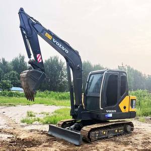 CE Certified <b>Used</b> Volvo EC55 <b>EXcavators</b> 5Ton Crawler <b>Excavator</b> with Auger Attachment Breaker for Report Included - Product Image 3